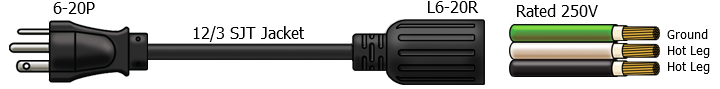 6-20p plug adapter